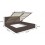 Cadre de lit en chêne avec coffre de rangement intégré CADELL -140x200 cm 