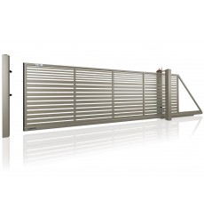 Cancello scorrevole MODERN AW.10.106 / P grigio in diverse dimensioni con operatore integrato