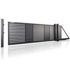 MODERN AW.10.108 / P portão de correr preto em vários tamanhos com acionamento integrado