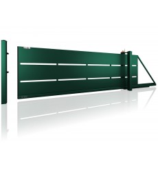 Cancello scorrevole Green MODERN AW.10.110 / P di diverse dimensioni con operatore integrato