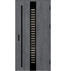 Puerta de entrada de acero con marco de aluminio SELTERS 2 90*200 -100*200 cm