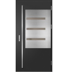 Porte d'entrée en acier avec cadre en aluminium MELK 1 90*200 -100*200 cm