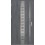 Porte d'entrée en acier avec cadre en aluminium SELTERS 2 anthracite/inox 90*200 -100*200 cm