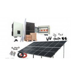 Painéis fotovoltaicos montados no solo 9,76kW autoconsumo