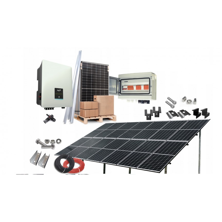 Panneaux photovoltaïques kit au sol 6,48kW autoconsommation