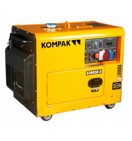 Groupe électrogène diesel 6,6 kVA K6100SE-3 Kompak