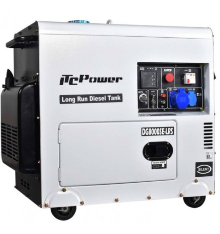 Groupe électrogène diesel 6,3 kW Pro Silent DG8000SE-LRS ITCPower