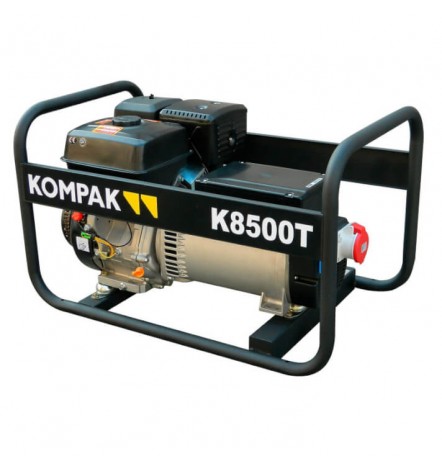 Groupe électrogène triphasé essence K8500T RENTAL Kompak