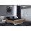 LIT FESTA 160x200 cm black + 2 chevets et sommier