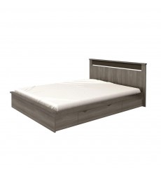 LETTO LUCIA rovere tartufo + cassetto contenitore 160 x 200 cm