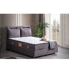 Letto a cassettone TOLEDO antracite + testata 160 x 200 cm