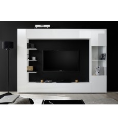 Ensemble meuble TV OPERA blanc 295 cm