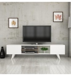 Meuble TV LASIO blanc 160 cm