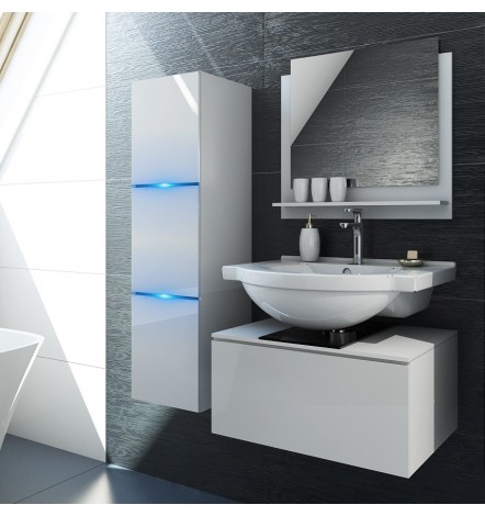 Conjunto de mueble de baño con lavabo BOMBER I 60 CM blanco