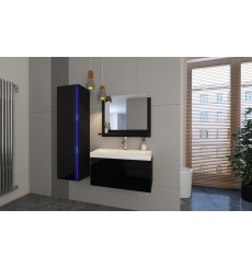 Conjunto de mueble de baño con lavabo DREAM I 60 CM negro