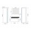 Conjunto de mueble de baño con lavabo DREAM II 60 CM blanco