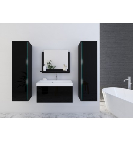 Conjunto de mueble de baño con lavabo DREAM II 60 CM negro