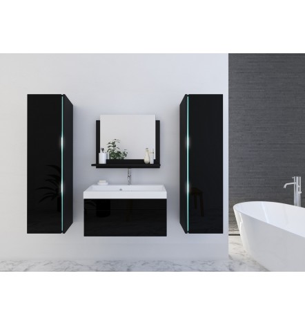 Ensemble meuble de salle de bain et vasque DREAM II 60 CM noir
