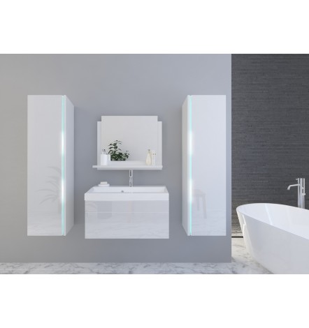 Ensemble meuble de salle de bain et vasque DREAM II 80 CM blanc