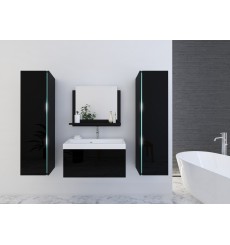 Conjunto de mueble de baño con lavabo DREAM II 80 CM negro