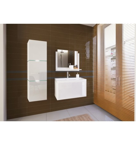 Conjunto de mueble de baño con lavabo IBIZA BIG I 60 CM blanco