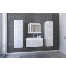 Ensemble meuble de salle de bain et vasque IBIZA BIG II 60 CM blanc