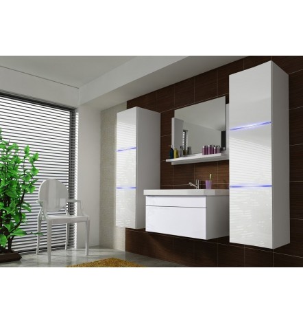 Conjunto de mueble de baño con lavabo LUNA II 60 CM blanco