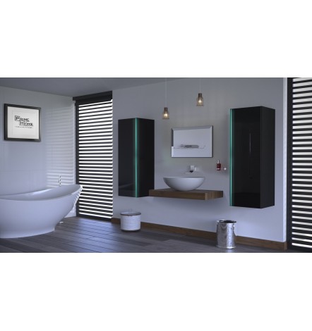 Conjunto de mueble de baño ALIUS 10 II negro