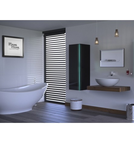 Ensemble meuble de salle de bain ALIUS 11 noir