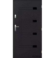Porte d'entrée NADEL 90 cm en acier inoxydable