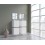 Conjunto de 4 muebles de pared y dos espejos F4, blanco