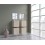 Conjunto de 4 muebles de pared y dos espejos F4, roble sonoma