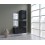 Conjunto de 3 muebles de pared y dos espejos F5, negro