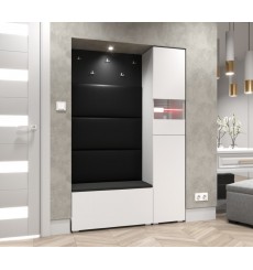 GF84 mobile da corridoio, 120 x 35 x 182 cm, bianco opaco