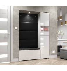 GF84 mobile da corridoio, 120 x 35 x 182 cm, bianco lucido