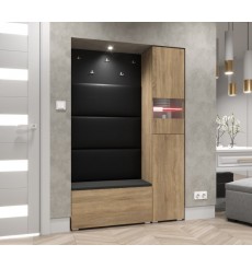 Mobile da ingresso GF84, 120 x 35 x 182 cm, rovere Sonoma