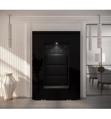 Muebles de entrada GF85, 157 x 35 x 224 cm, negro