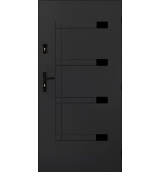 Porte d'entrée NADEL 80 cm en acier inoxydable en 4 couleurs