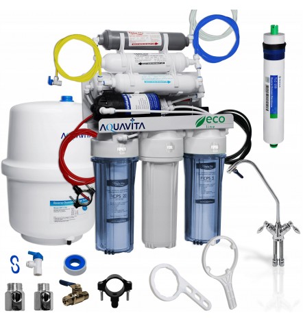 Osmoseur domestique 7 étapes de filtration RO7 BIO AVEC POMPE