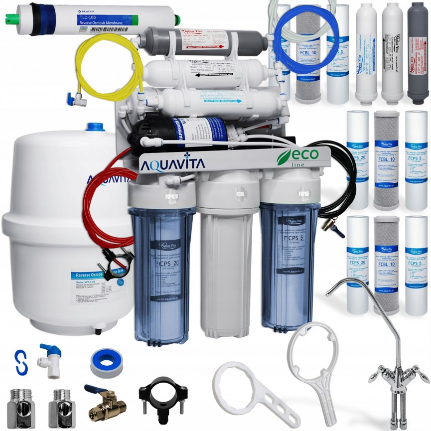 Système de filtration en trois étapes de 10 pouces à 4 points (1/2
