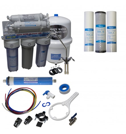 Osmoseur domestique 6 étapes de filtration RO6 75GPD