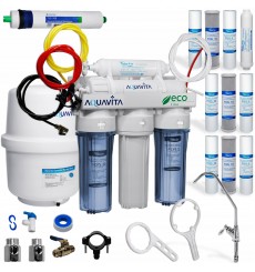 AV RO5 Osmose inversa doméstica de 5 fases + 3 conjuntos de cartuchos (10 unidades)