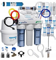 Osmoseur domestique 7 étapes de filtration RO7 AIFIR2000 + 3 jeux de cartouches (11 pièces)