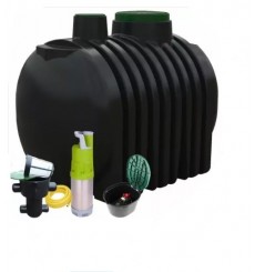 Système/Kit de stockage et de récupération d'eau de pluie à enterrer 4000L