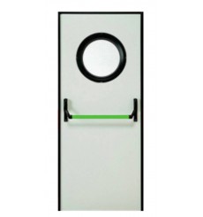 Puerta Cortafuegos EI2 60 (RF 60) con mirilla y barra en varias dimensiones, blanco