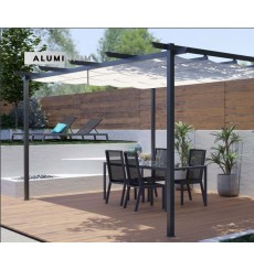 Pergola autoportante en toile ELIS 300x300x240 cm