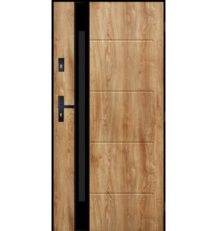 Puerta de entrada de acero inoxidable CANCUN 90 cm winchester