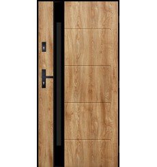 CANCUN 90 cm porta d'ingresso in acciaio inox winchester