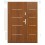 Porte d'entrée double MADRID 120 cm - 90x30 cm en plusieurs couleurs
