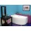 Baignoire d'angle gauche/droit Ana avec tablier - 140 x 90 cm